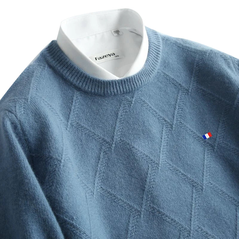 Suéter Masculino Camisa Embutida