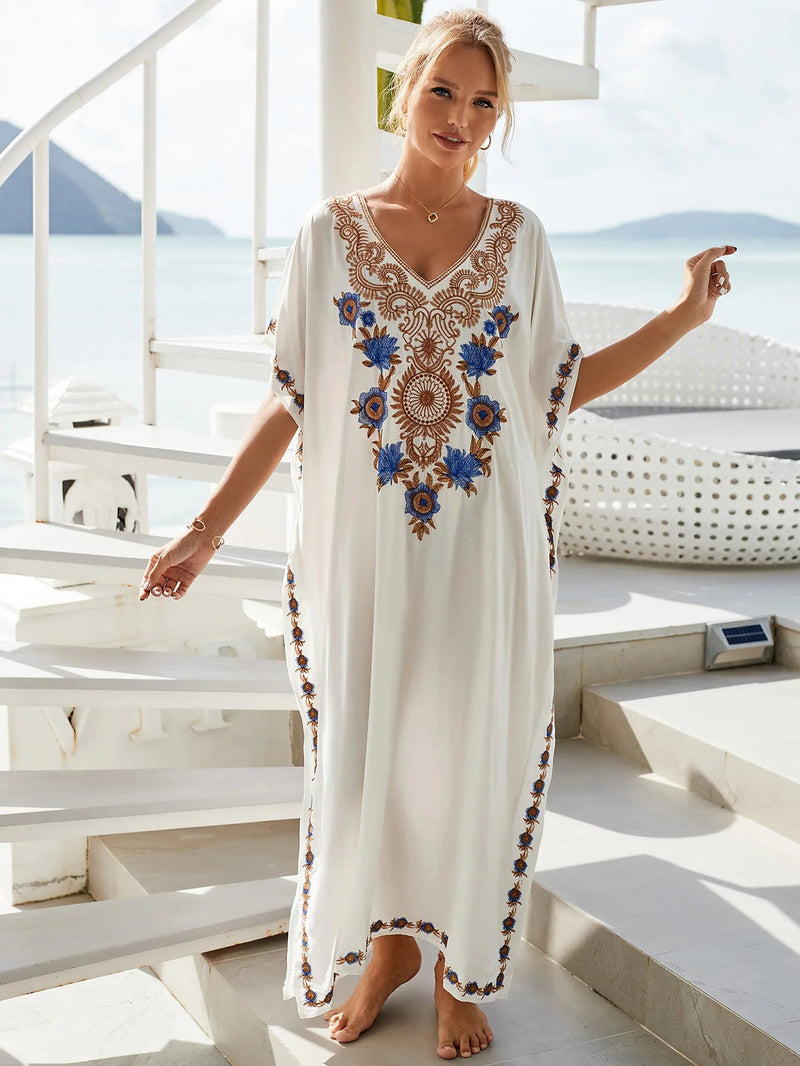 Kaftan Longo Bordado - Esterline