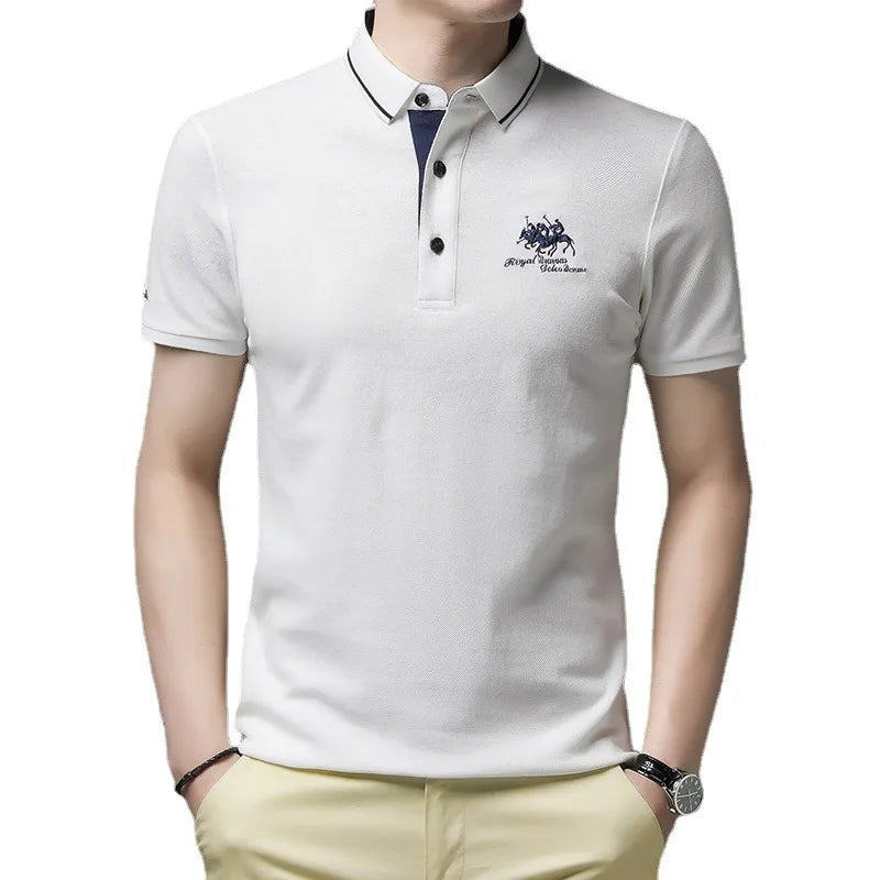 Camisa Polo Manga Curta + Relógio Brinde