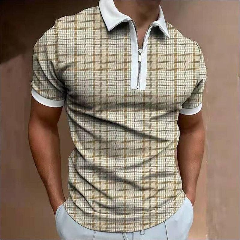 Camisa Polo Luxo com Zíper Titanium