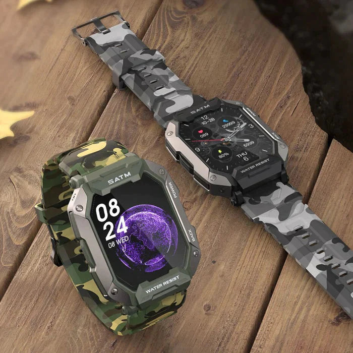 Smartwatch à Prova D'água e Impactos Rock + 1 Pulseira Extra