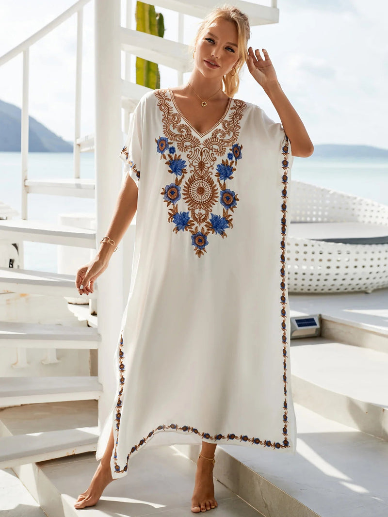 Kaftan Longo Bordado - Esterline