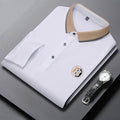 Camisa Polo Masculina Manga Longa + Relógio Brinde
