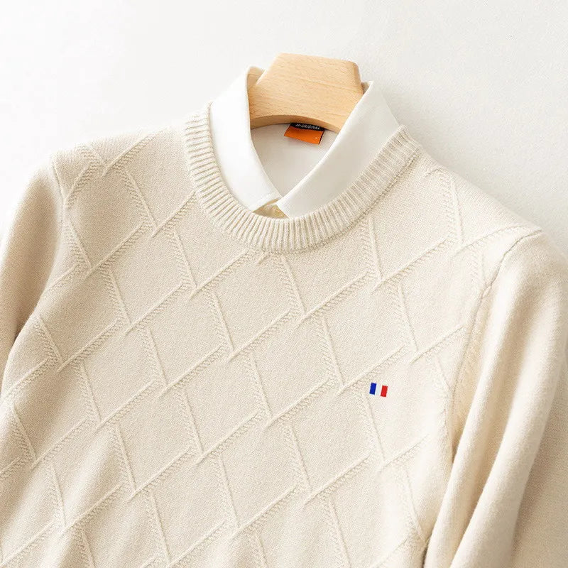 Suéter Masculino Camisa Embutida