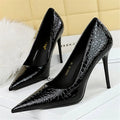 Salto Feminino Bico Fino - Snake Glam