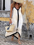 Vestido Longo Sem Mangas - Black & White