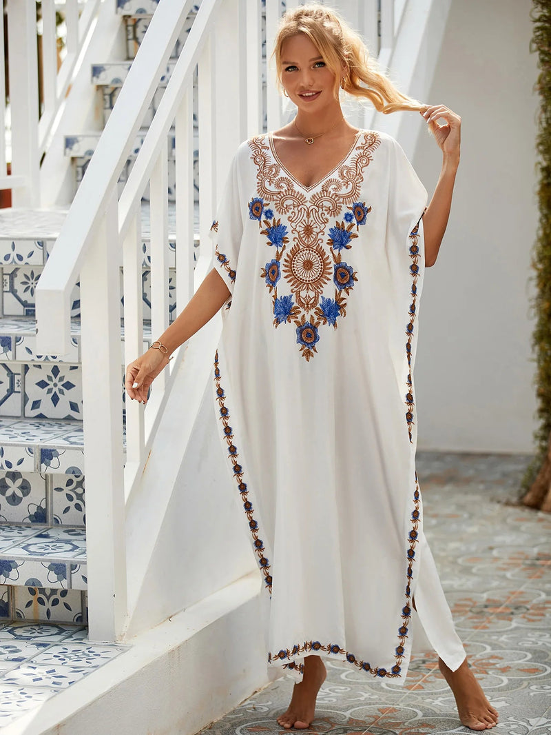 Kaftan Longo Bordado - Esterline